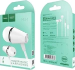 Hoco M34 In-ear Handsfree με Βύσμα 3.5mm Λευκό