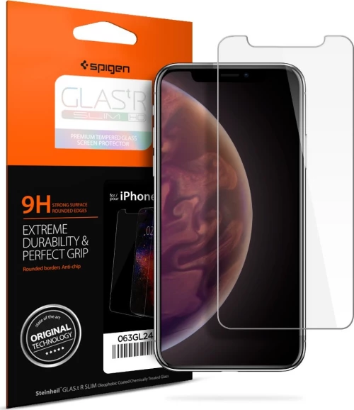 Spigen GLAS.tR Slim HD Tempered Glass (iPhone X / XS)