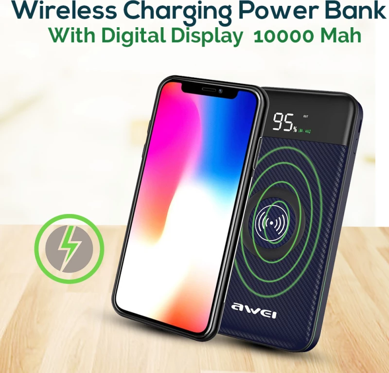 Awei P71K 10000mAh Μαύρο