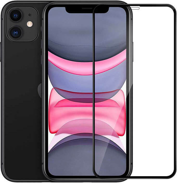 21D Full Glue Black Tempered Glass iPhone 11