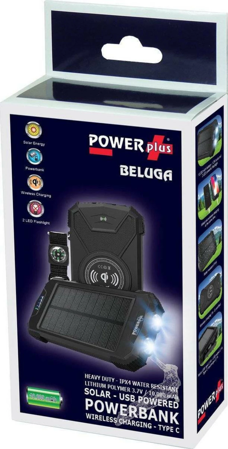 PowerPlus Beluga 10000mAh Μαύρο