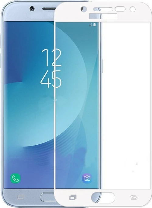 3D Full Face Tempered Glass White (Galaxy J3 2017)