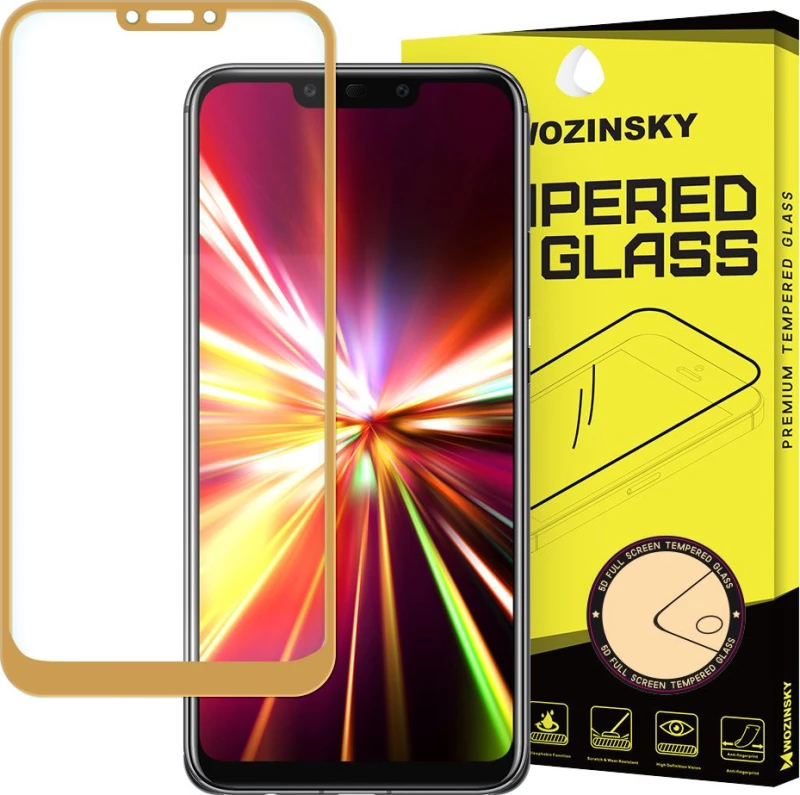 Wozinsky Full Face Tempered Glass Gold (Huawei Mate 20 Lite)