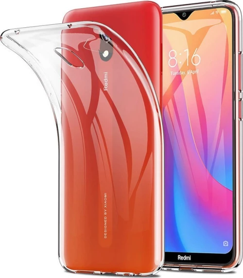 Θήκη TPU Σιλικόνης 1.8 mm για Redmi 8A - Διάφανη