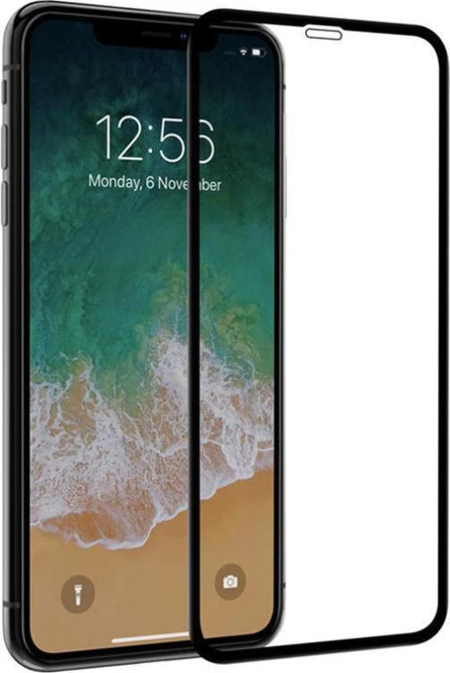 9D Full Glue Tempered Glass Μαύρο (iPhone XS Max)