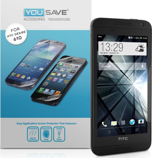 YouSave Accessories 3x Screen Protector (HTC Desire 610)
