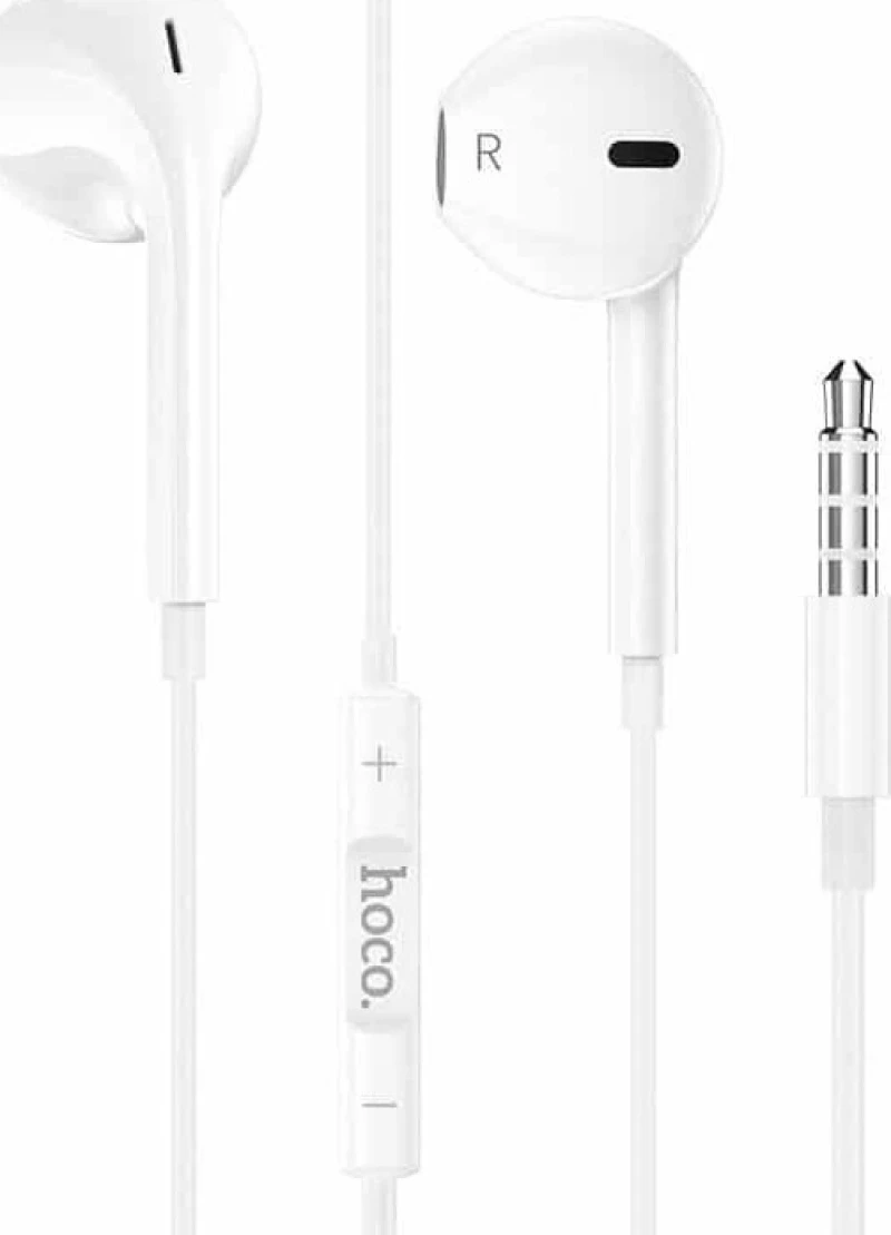 Hoco M80 Earbuds Handsfree με Βύσμα 3.5mm Λευκό