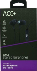 ACC+ Soul 2 In-ear Handsfree με Βύσμα 3.5mm Μαύρο