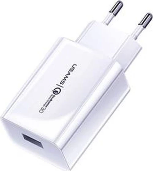 Usams USB Wall Adapter Λευκό (T22)