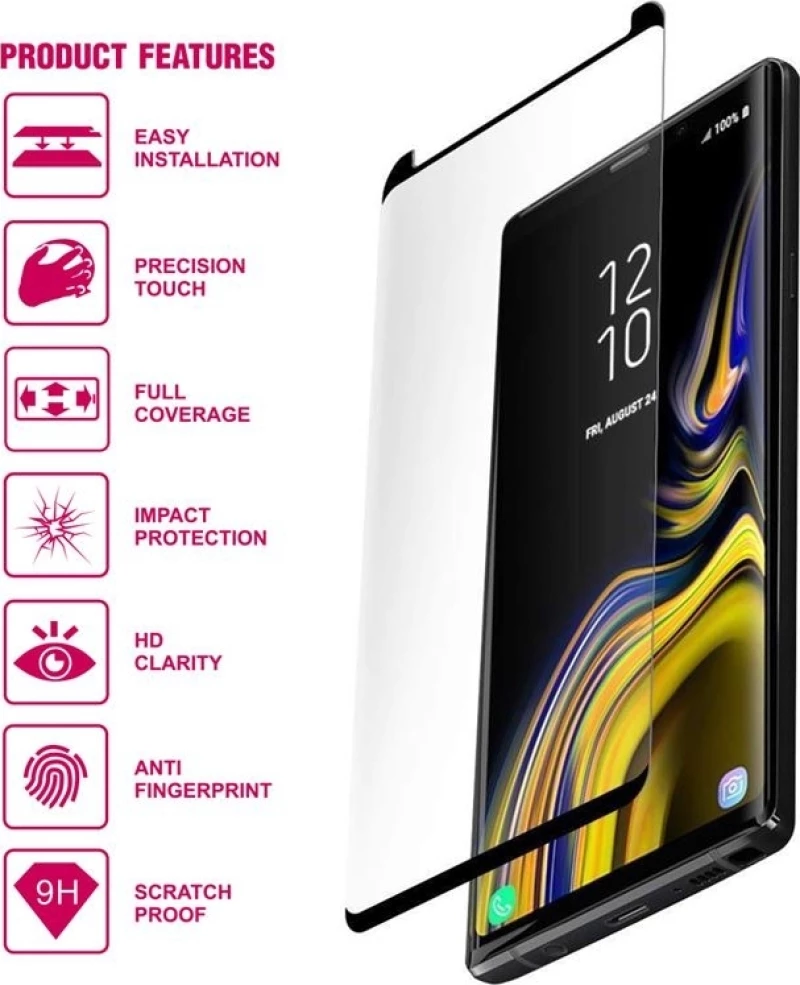 Crong Edge Glass Full Glue Full Face Tempered Glass Black (Huawei Mate 20)