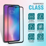 3D Tempered Glass Full Cover & Full Glue για Xiaomi Mi 9 - μαύρο