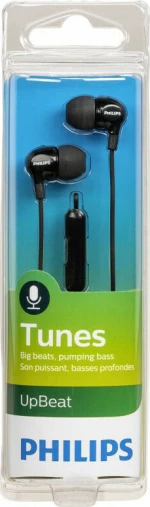 Philips SHE3555 Earbuds Handsfree με Βύσμα 3.5mm Μαύρο