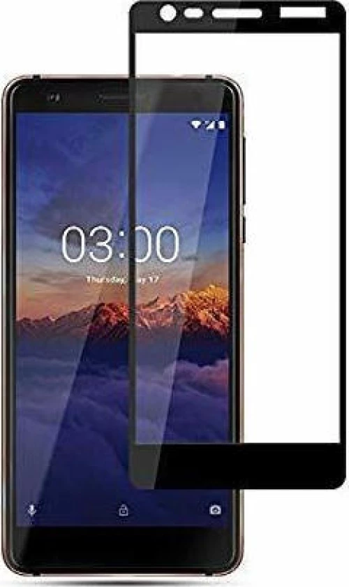 Full Face Tempered Glass Black (Nokia 3.1)