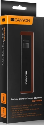 Canyon CSPB26 2600mAh Μαύρο