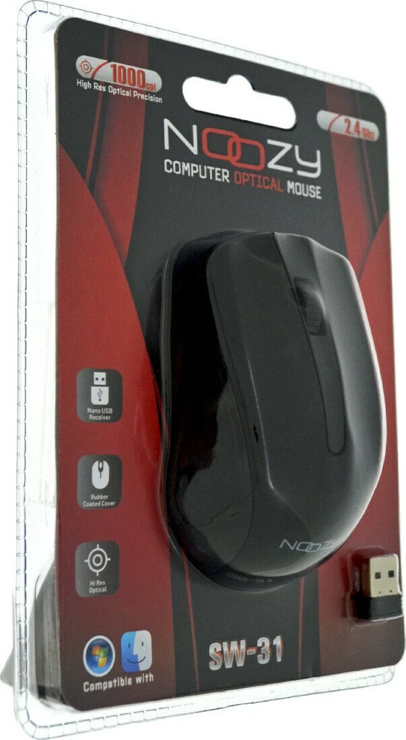 Noozy SW-31 Ασύρματο Ποντίκι Black