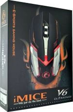 iMice V6 Gaming Ποντίκι Black/Grey