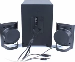 Kisonli Multimedia Ηχεία Τm-6000U, 2.1Ch, Bluetooth, 5W & 2X 3W, Μαύρα