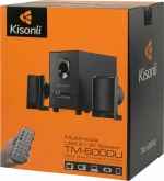 Kisonli Multimedia Ηχεία Τm-6000U, 2.1Ch, Bluetooth, 5W & 2X 3W, Μαύρα