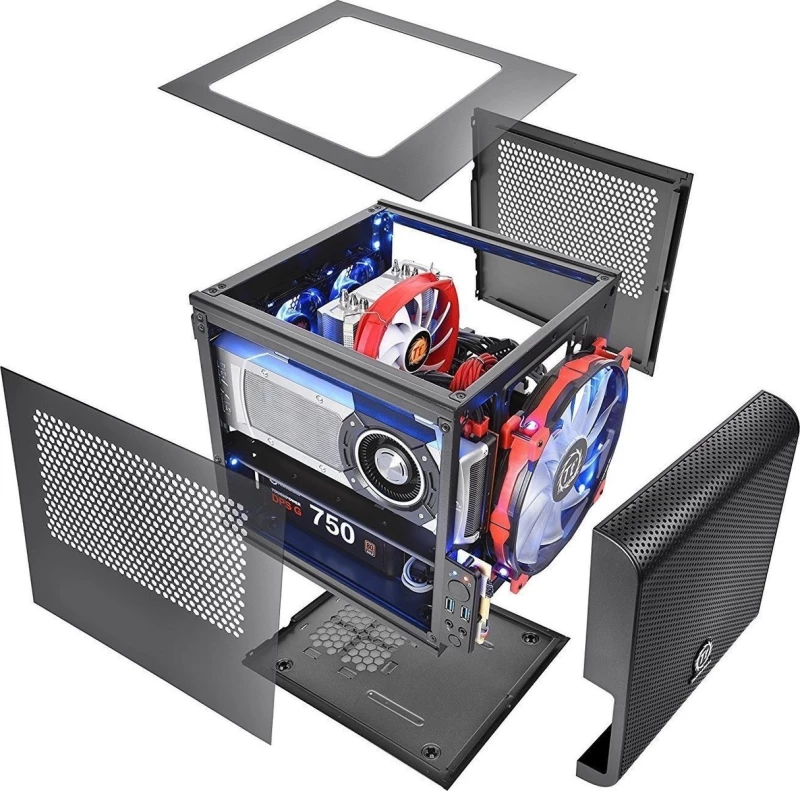 Thermaltake Core V1 Κύβος Μαύρος (Μαύρο)