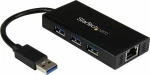 Usb Hub Startech 3 Port Usb 3.0 Hub With Gigabit Ethernet Adapter Aluminum