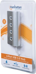 Usb Hub Manhattan 4 Port 4X Usb3.0