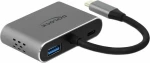 Αντάπτορας Usb Delock Usb-C > Hdmi/Vga/Usb3.0/Pd 0.12M Gray