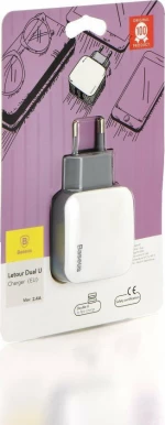 Baseus Letour 2x USB Wall Adapter Λευκό