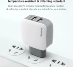 Baseus Letour 2x USB Wall Adapter Λευκό
