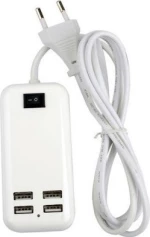 iPower 4x USB Charging Station Λευκό