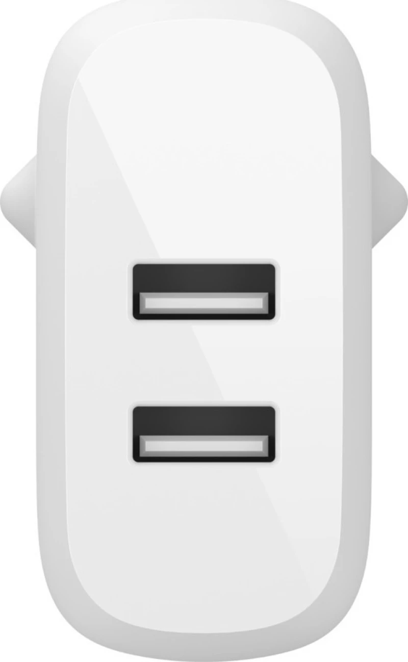 Belkin 2x USB Wall Charger Λευκό (Boost Charge 24W)