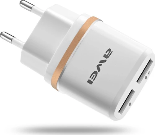 Awei 2x USB Wall Adapter Χρυσό (C930)