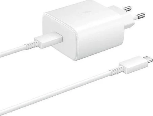 Samsung USB-C Cable & USB-C Wall Adapter Λευκό (EP-TA845XWEGWW)