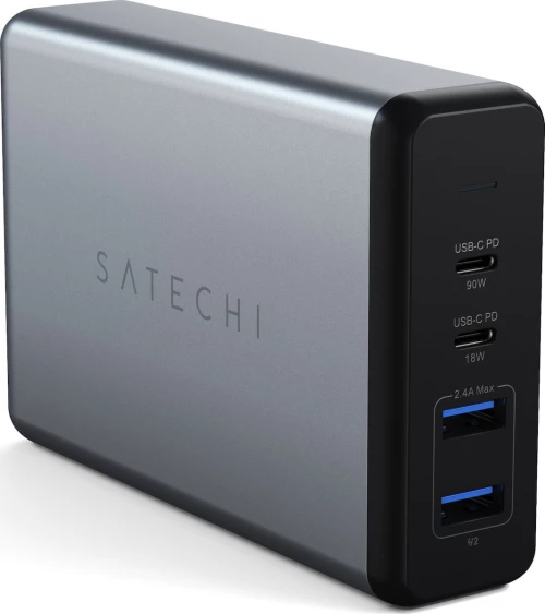 Satechi 4x USB / USB-C Charging Station Γκρι (108W Pro USB-C Pd Desktop Charger)