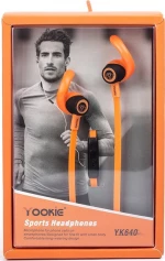 Yookie YK640 In-ear Handsfree με Βύσμα 3.5mm Πορτοκαλί