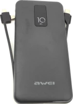 Awei P41K 10000mAh Μαύρο