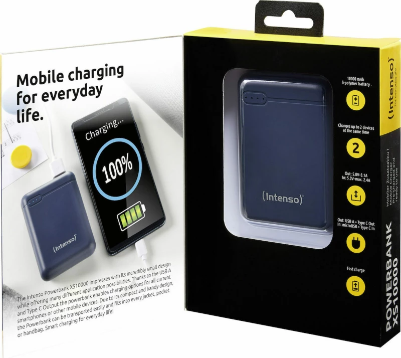 Intenso XS10000 10000mAh Μπλε
