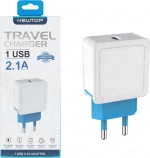 Newtop USB Wall Adapter Λευκό (CM03)