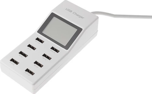 8x USB Charging Station Λευκό (C0325)