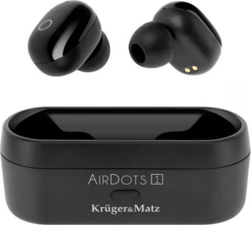 Kruger & Matz Airdots 1 In-ear Bluetooth Handsfree Μαύρο