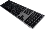 Matias Backlit Wireless Aluminum Keyboard Ασύρματο Πληκτρολόγιο Αγγλικό UK Space Gray
