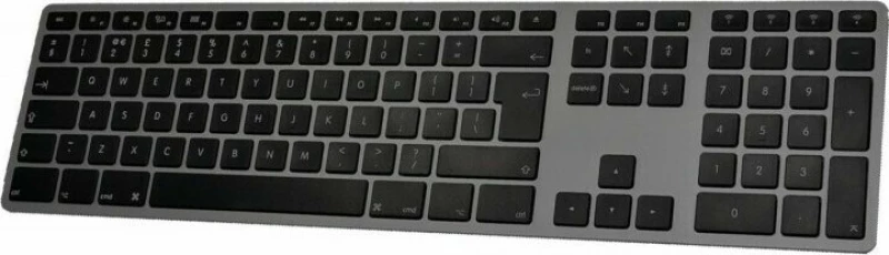 Matias Backlit Wireless Aluminum Keyboard Ασύρματο Πληκτρολόγιο Αγγλικό UK Space Gray