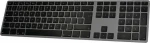 Matias Backlit Wireless Aluminum Keyboard Ασύρματο Πληκτρολόγιο Αγγλικό UK Space Gray