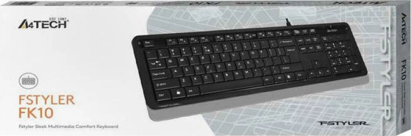 A4Tech Fstyler FK10 Πληκτρολόγιο Ελληνικό