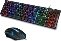 Πληκτρολόγιο Και Ποντίκι Ενσύρματο Με Led Cmk-188 - 5168 - Oem