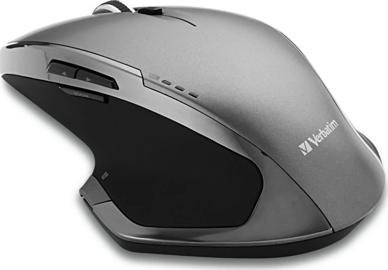 Verbatim 8-Button Wireless Blue LED Mouse Ποντίκι Γκρι