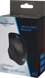 Powertech PT-853 Ασύρματο Ποντίκι Μαύρο