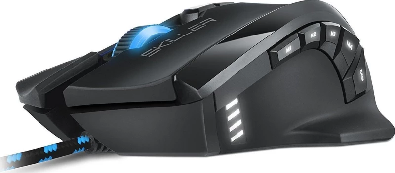 Sharkoon Skiller Sgm1 Ποντίκι Usb Οπτικός 10800 Dpi Δεξιού Χεριού