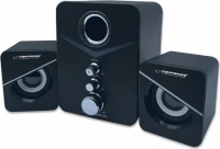 Ηχεία Υπολογιστή Stereo 2.1 Usb Cancan - Esperanza - Μαύρο - Ηχεία Υπoλογιστή