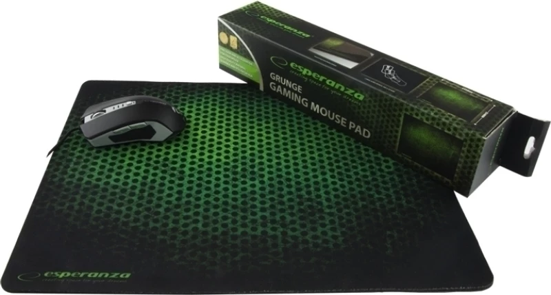 Esperanza Gaming Mouse Pad Grunge Ea146G, 440X354X4Mm, Μαύρο-Πράσινο
