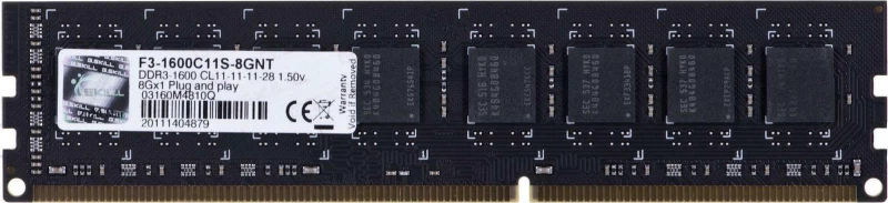 G.Skill 8GB DDR3-1600MHz (F3-1600C11S-8GNT)